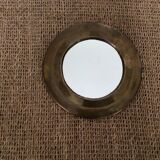 Round brass mirror 19cm