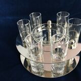 Vintage caviar and vodka service