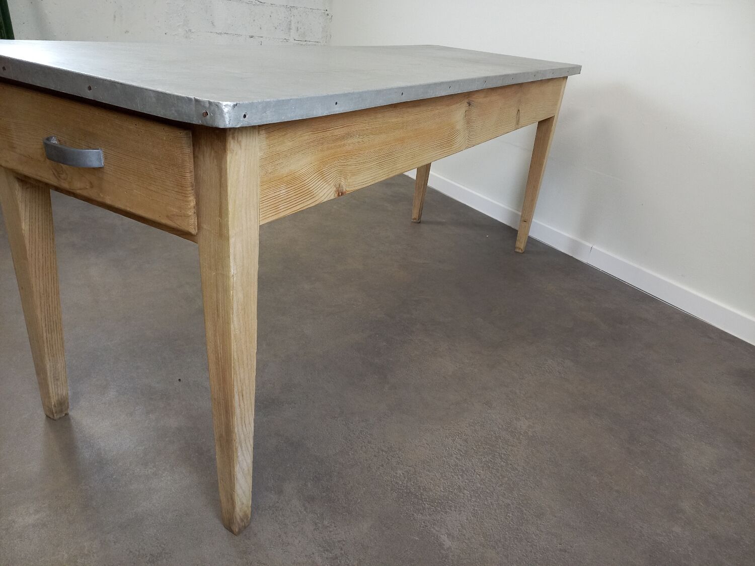 Bistro table zinc tray 185 cm