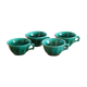 Ensemble de 4 tasses vertes années 60
