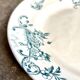 Round blue ironstone dish