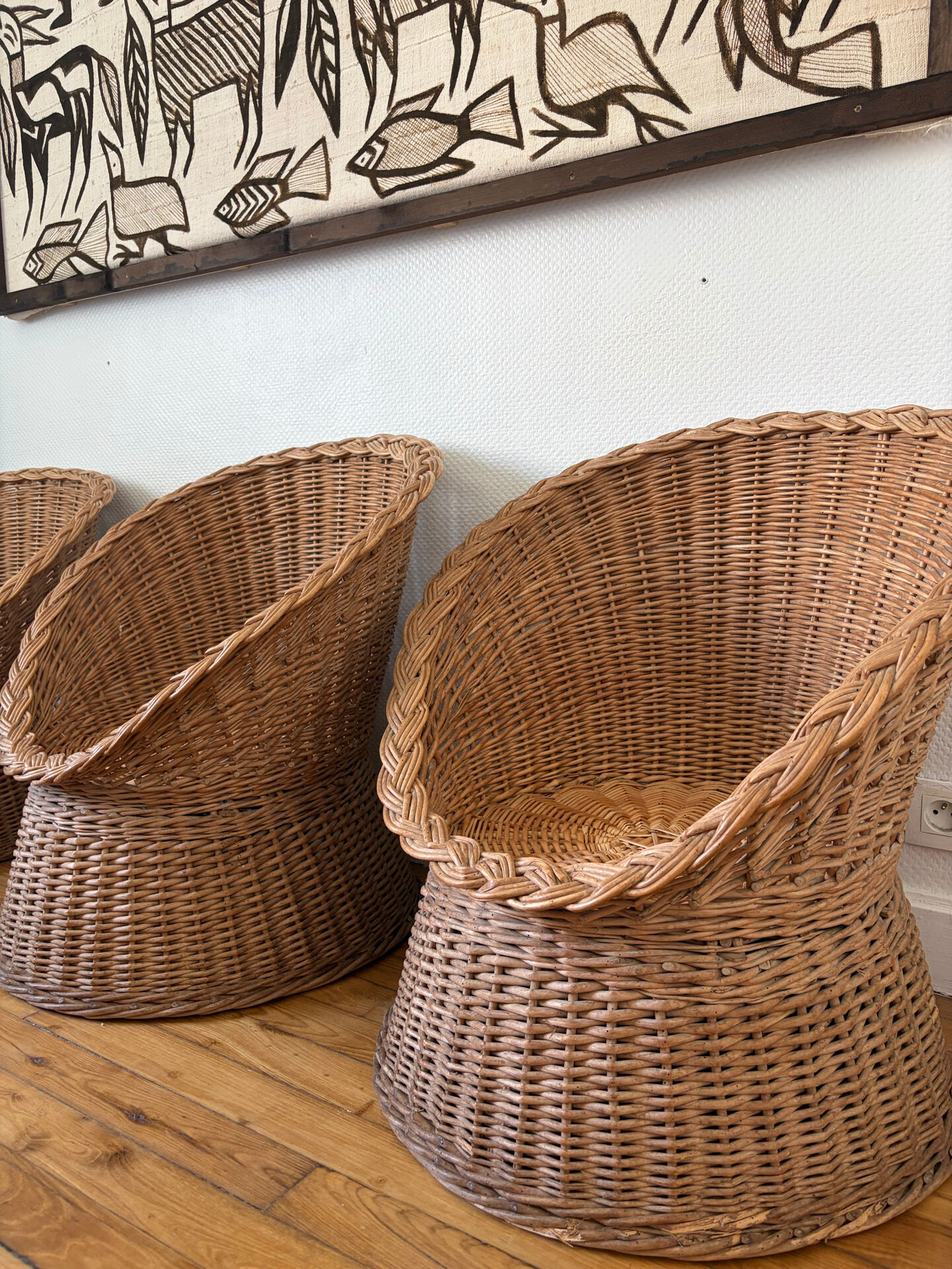1960s wicker lounge set