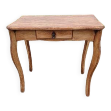 Oak table, 1 drawer