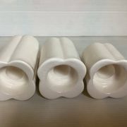 Trio of four-leaf clover candle holders