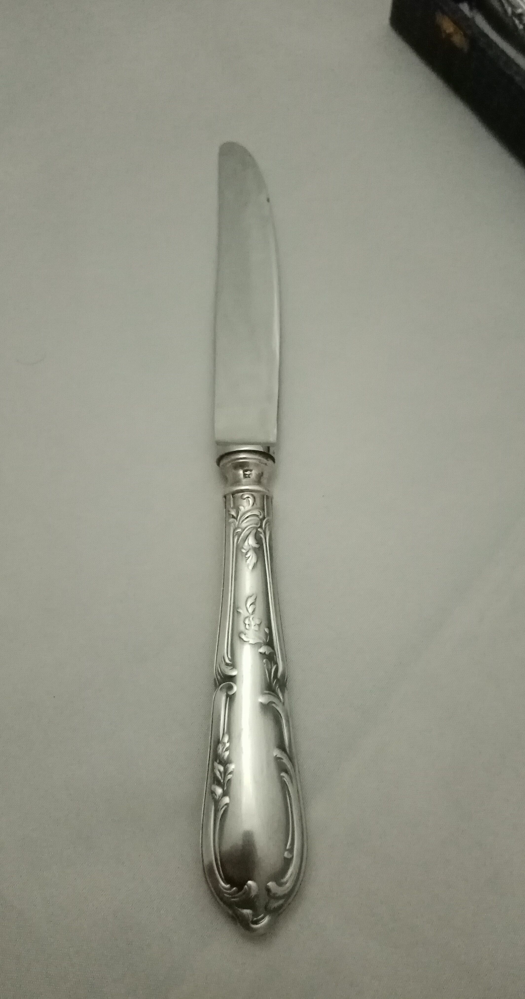 Housewife SFAM model Chambly rocker Louis XV silver metal wooden box