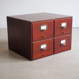 Industrial Mahogany Boat Drawer Cabinet / Locker