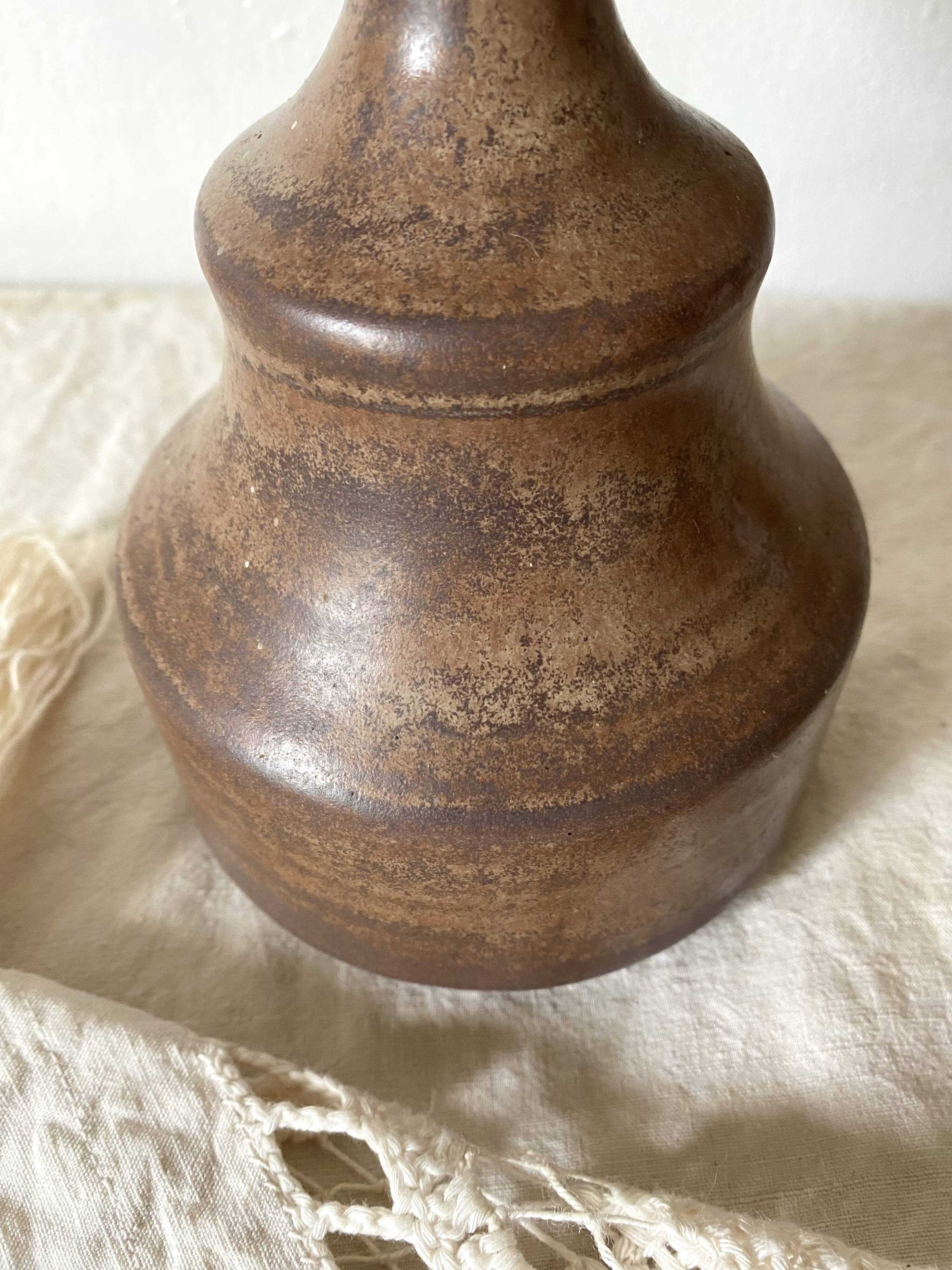 70s stoneware ceramic floor lamp, 42 cm