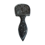 Ancient mirror in silver watermark 5x13cm