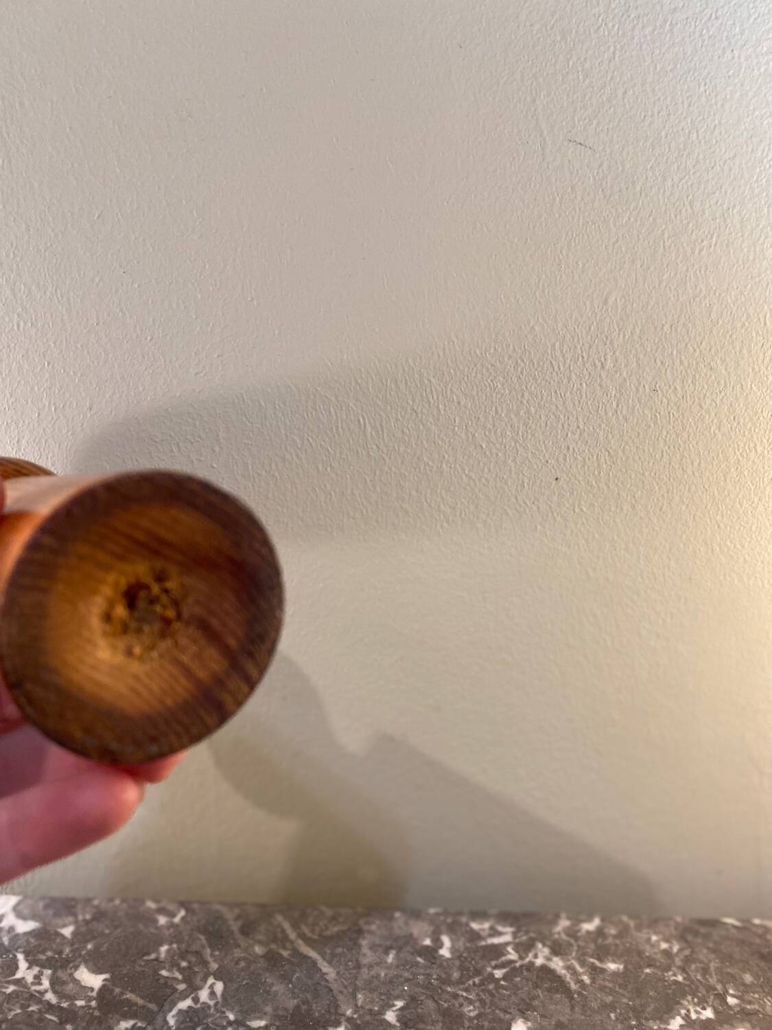 Wooden candle holder