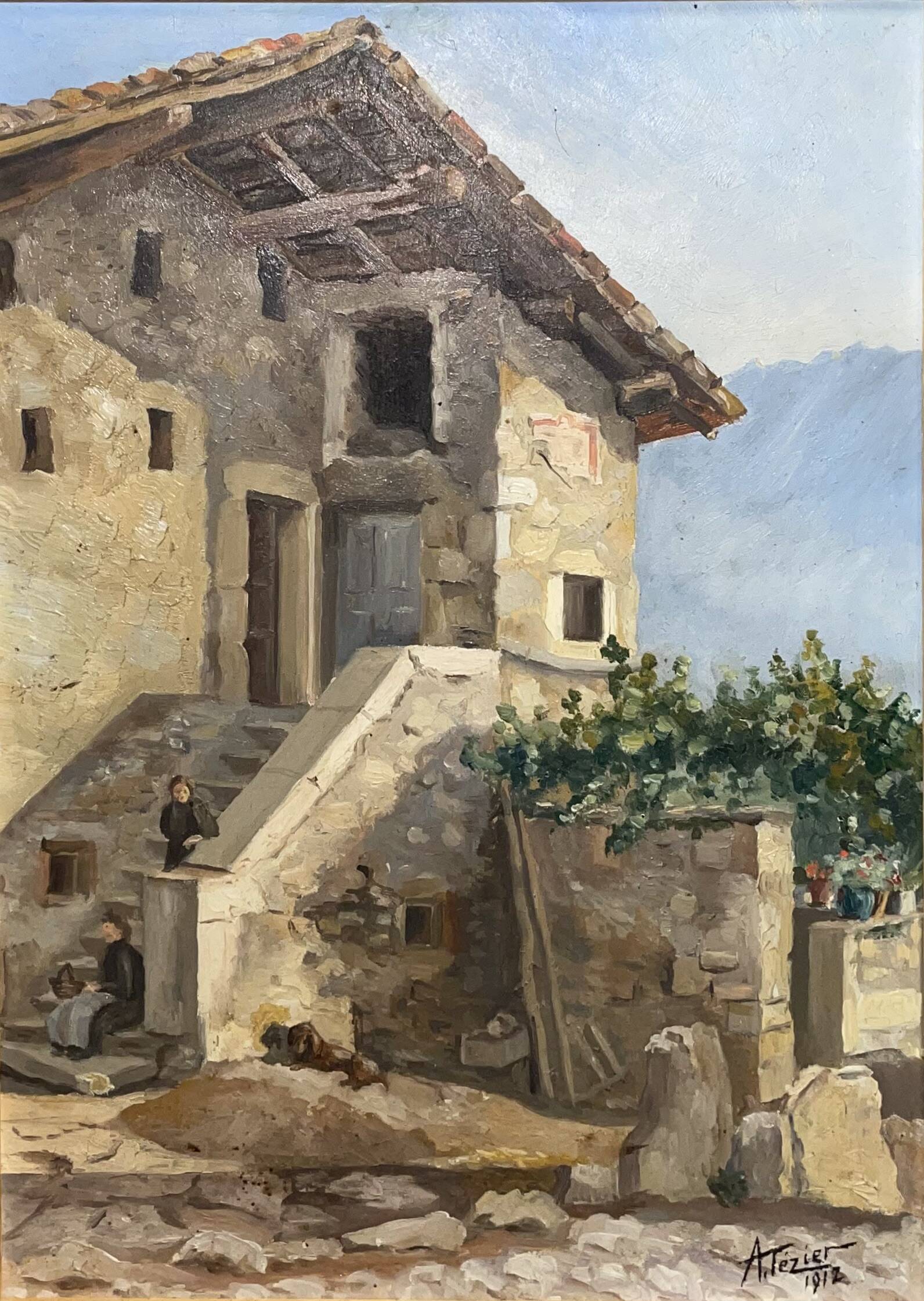View of a picturesque alley in Provence