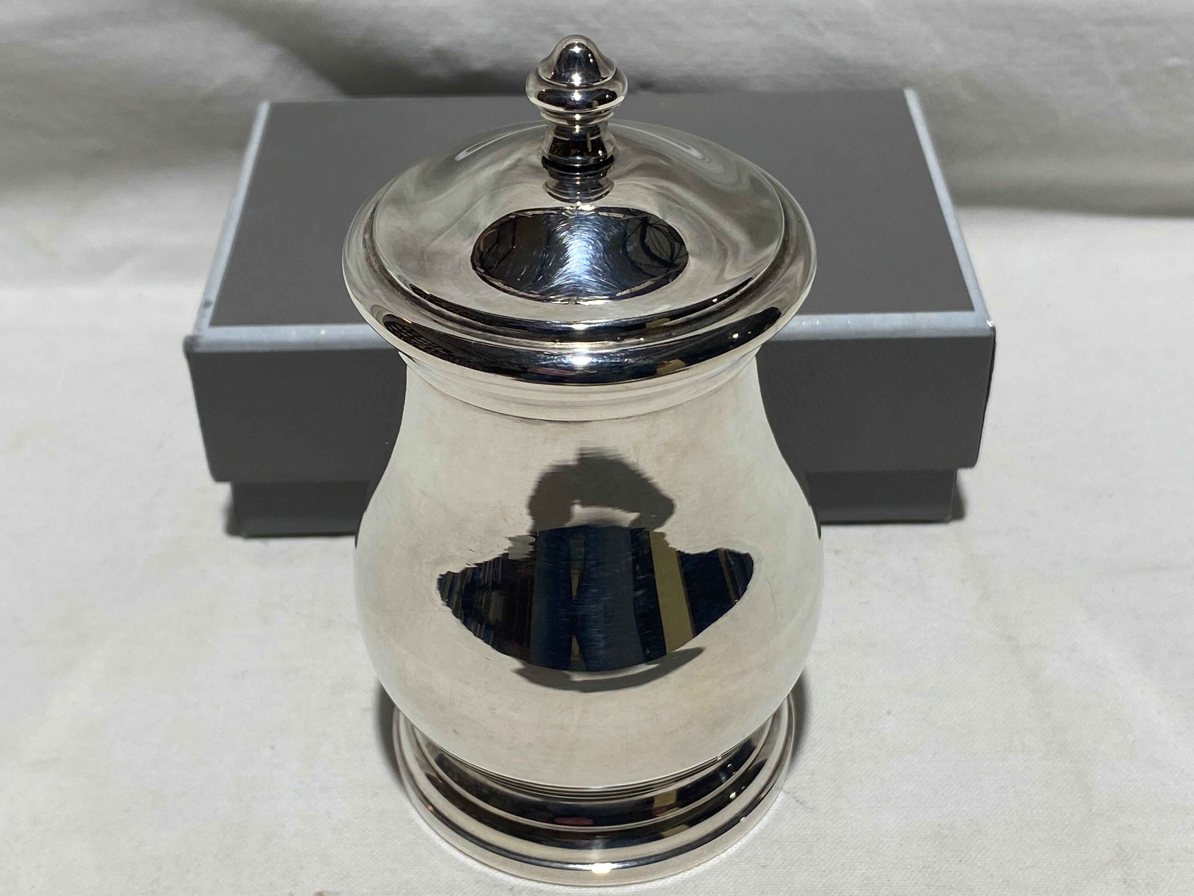 Set of three pieces pepper bowl, salt shaker pepper mill Puiforcat Paris