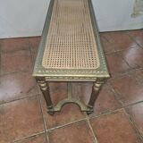 Old Louis XVI style gilded piano bench