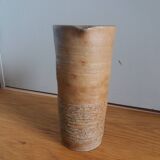 Brutalist vase pitcher signed in stoneware