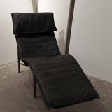 Vintage Skye leather lounge armchair by Tord Björklund for Ikea, 1980