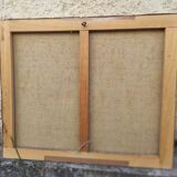 Peinture à l'huile vintage française paysage, signée A&C Pradel, 1993