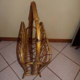 Rattan magazine holder
