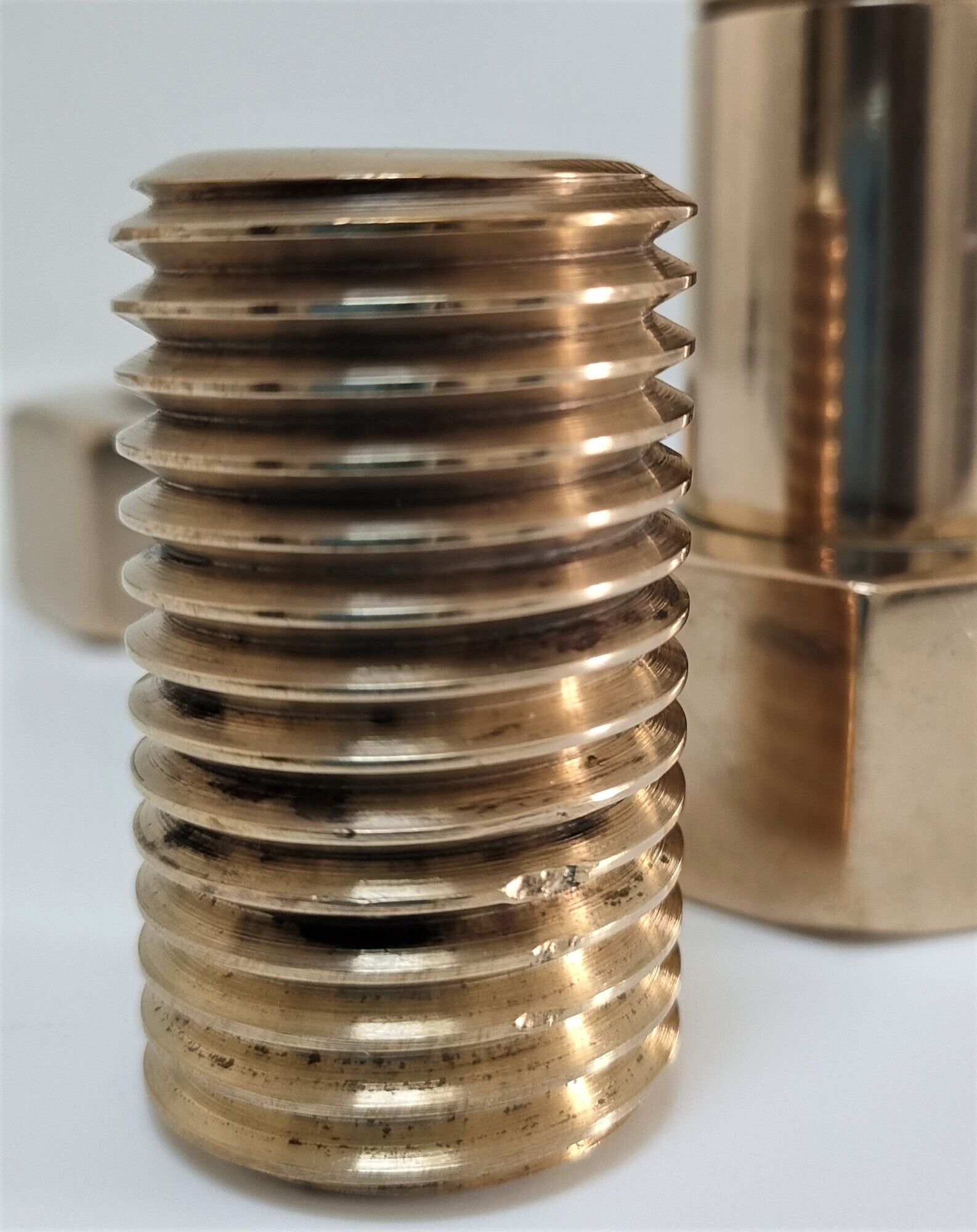 Box case solid brass shape nut bolt design 70s