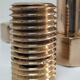 Box case solid brass shape nut bolt design 70s