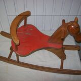 Wooden rocking horse