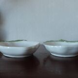 Set of two white ceramic ramekins