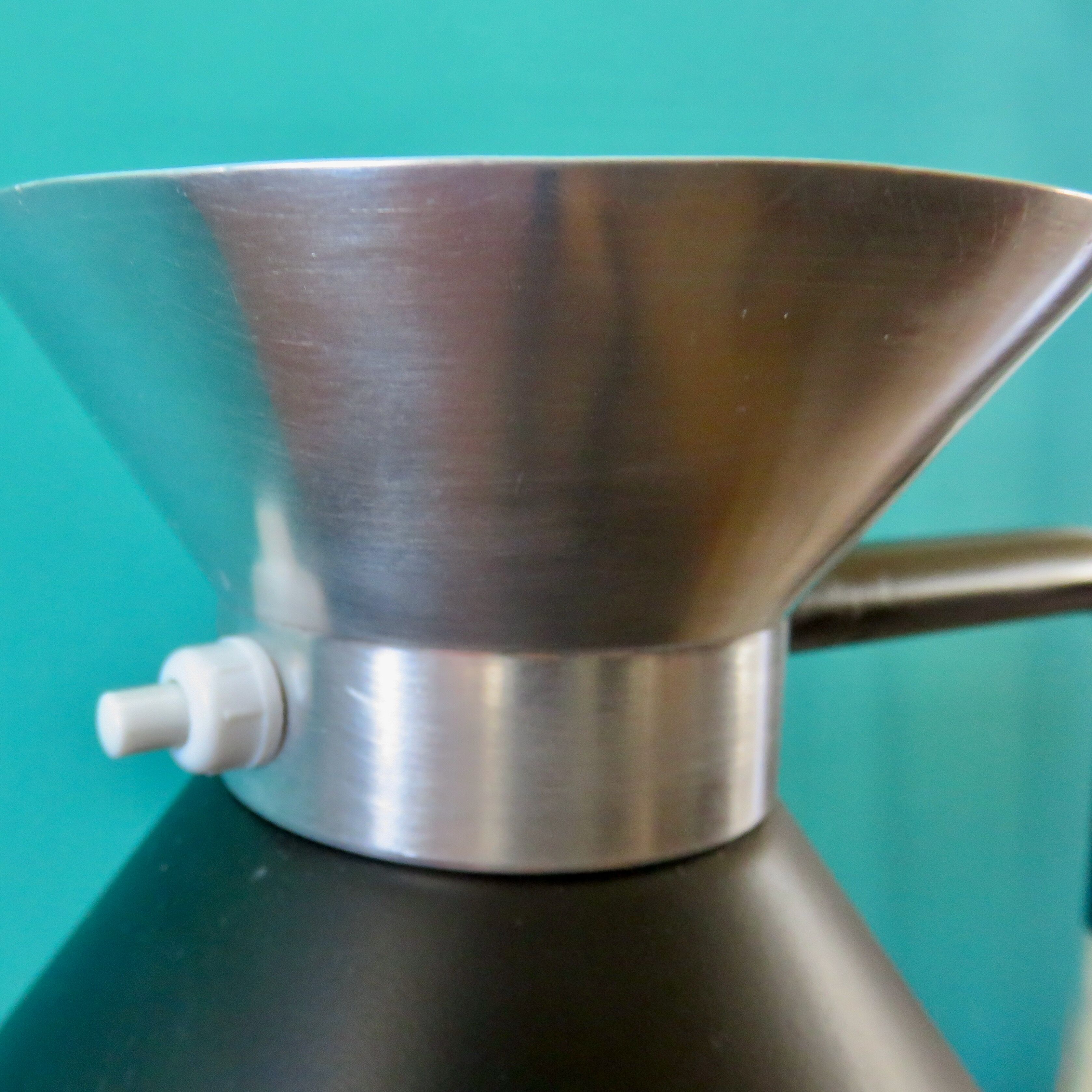 Modernist black and white "Jumo" desk lamp. Modernis France 1950