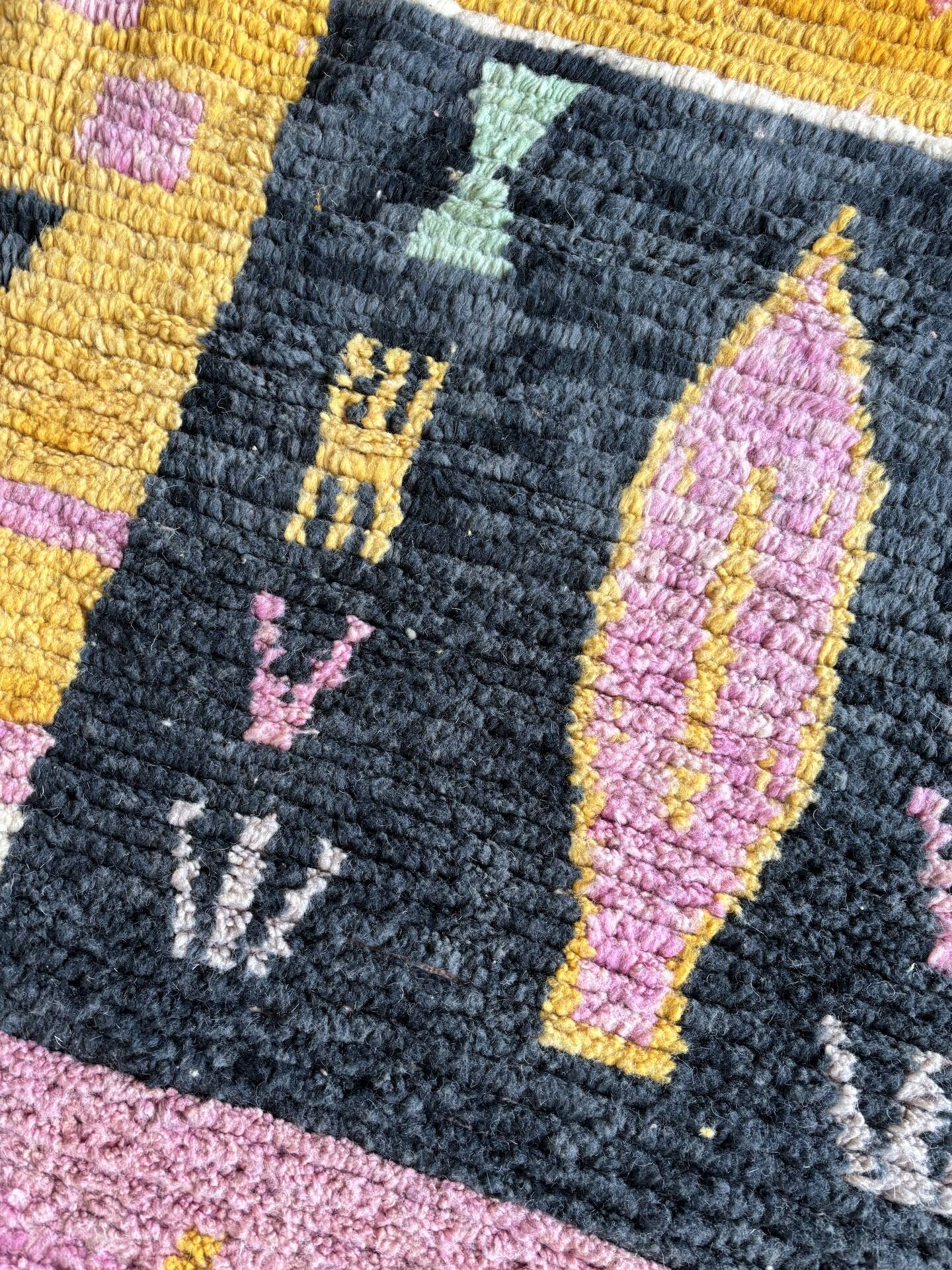 Large new purple Boujad Berber rug 165x270 cm