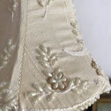 Clip-on lampshades in fabric and beads