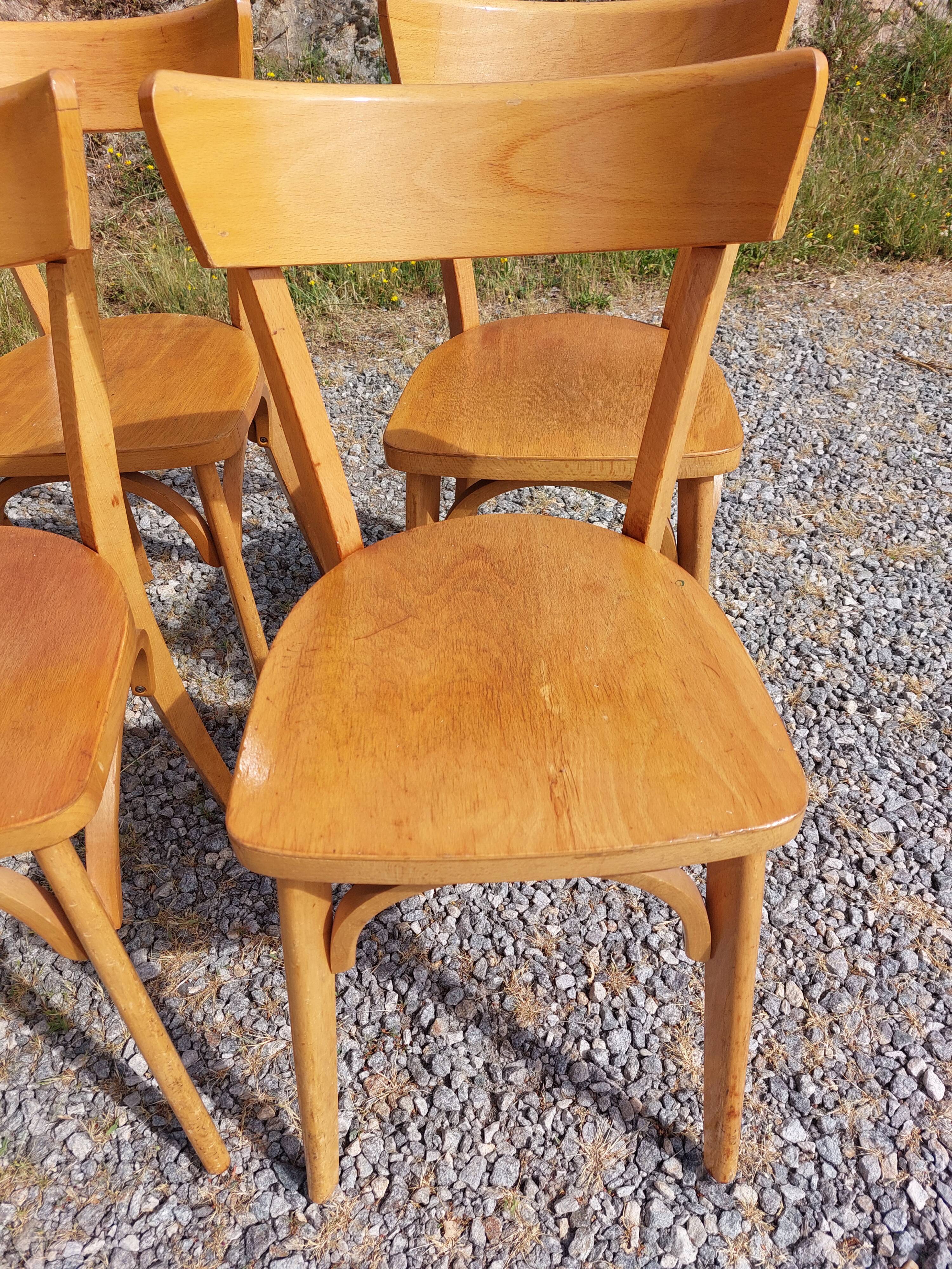11 chaises bistrot style Baumann