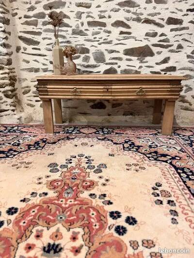 Nice vintage low wooden furniture.