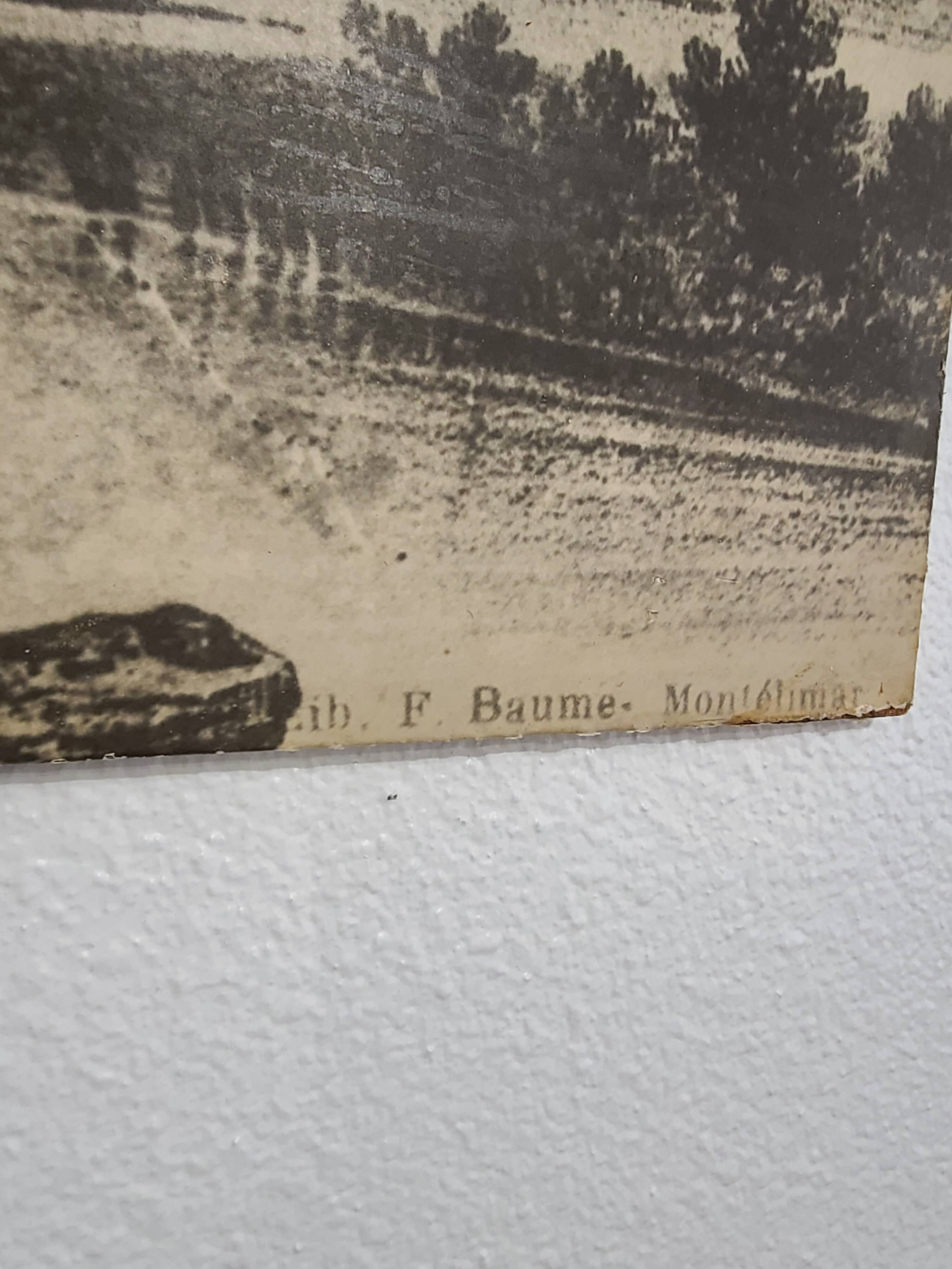 Old View of Montélimar in 1815 - Lib. F. Baume (Large Size)