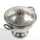 Soup tureen, Art Deco, silver-plated brass, Norblin, Poland, 1930s