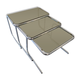 Chrome trundle tables
