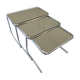 Chrome trundle tables