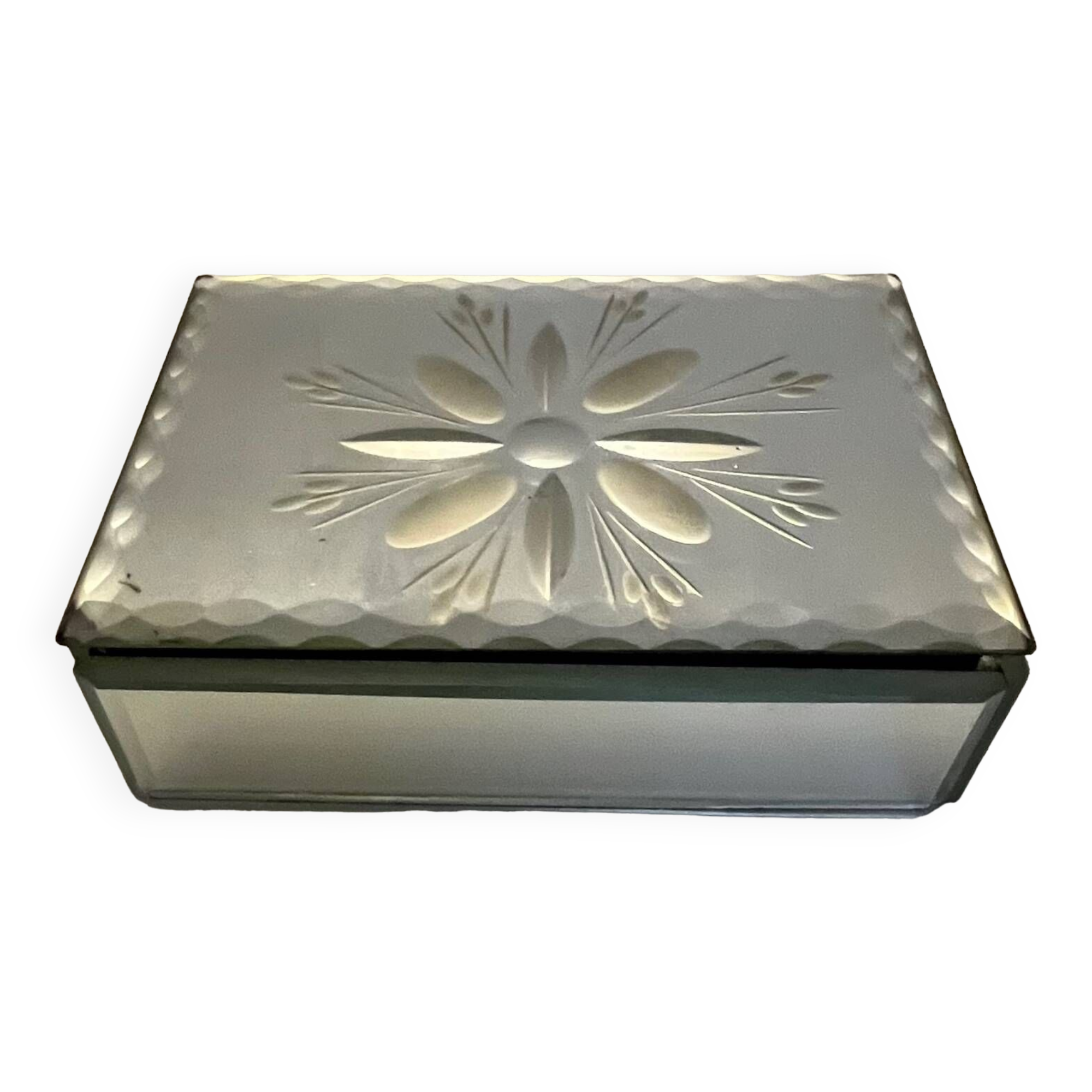 Beveled Mirror Jewelry Box