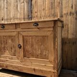 Low solid wood sideboard - large format