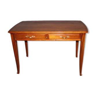 Flat Art Nouveau mahogany desk