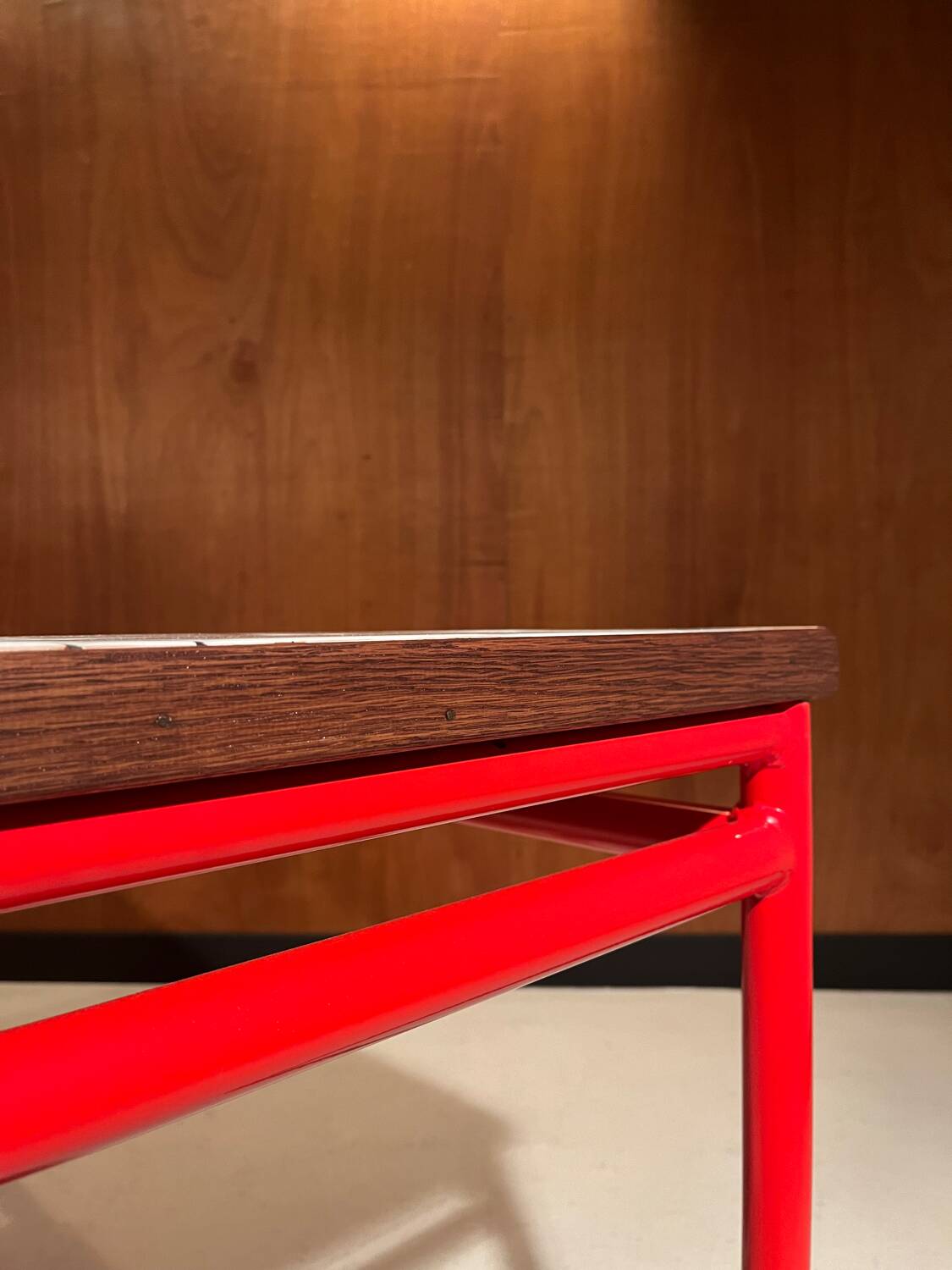 Custom dining table "steel and earthenware"