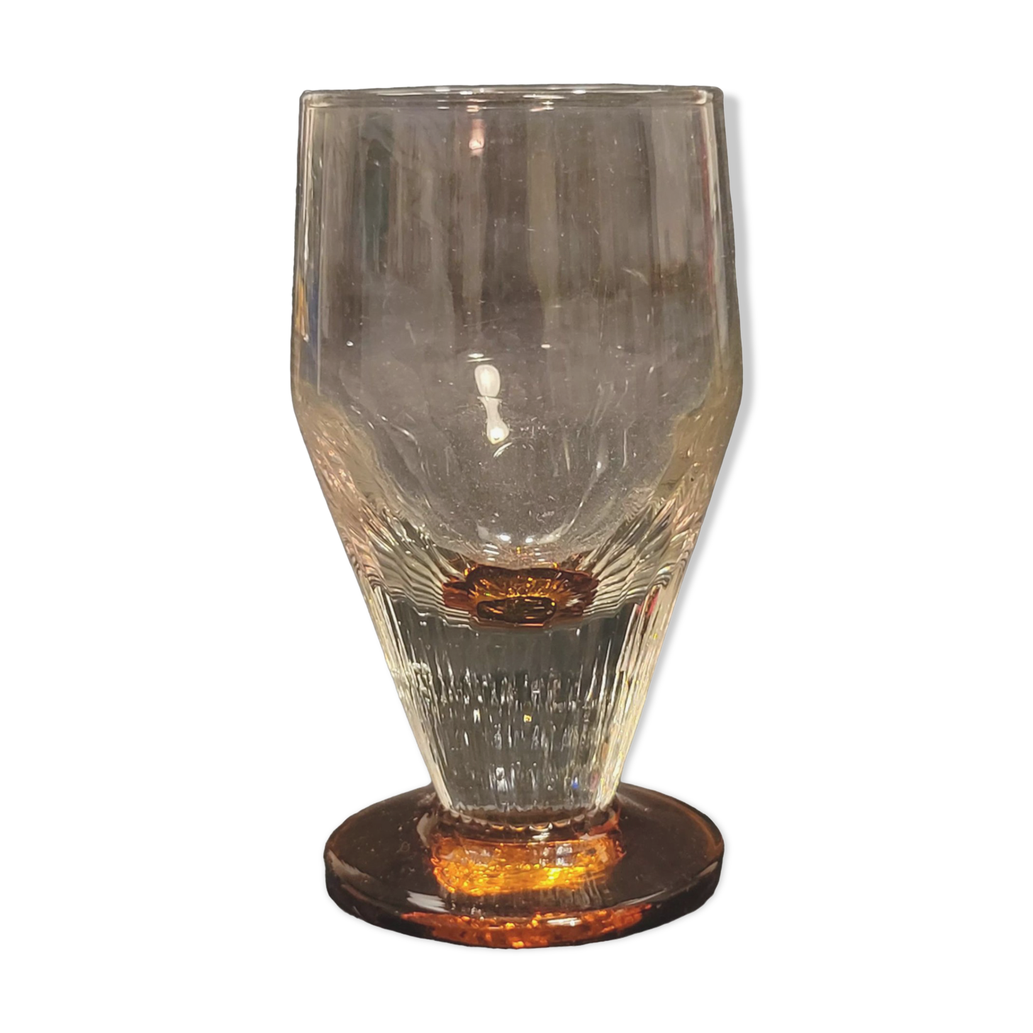 Old two-tone absinthe glass