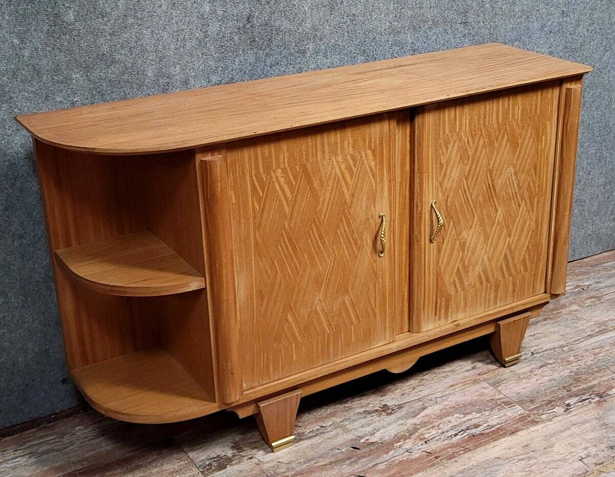 According to Jules Leleu: a rare Art Deco marquetry sideboard