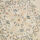 6x10 Large Cream & Black Oriental Vintage Rug, 192x307Cm