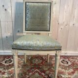 Set of 6 Louis XVI chairs. Beige rechampi