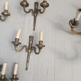Bronze 8 sconces and chandelier