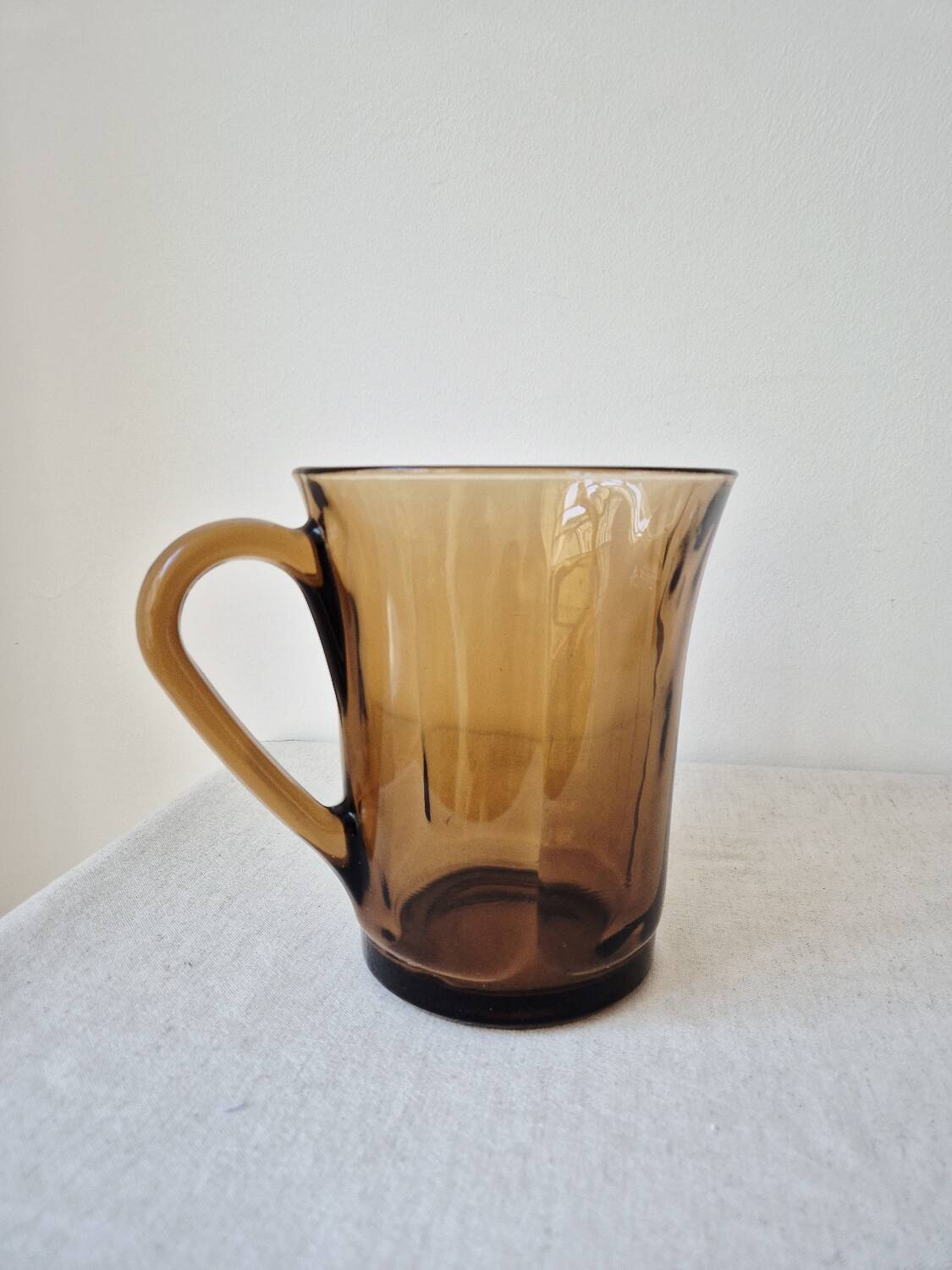 Vintage amber glass pitcher '1970s - Duralex France