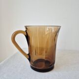 Vintage amber glass pitcher '1970s - Duralex France