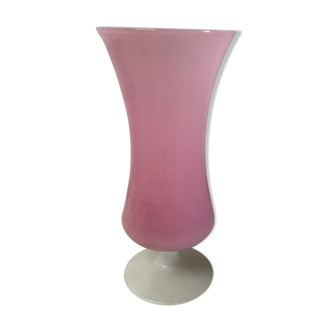 Pink opaline vase