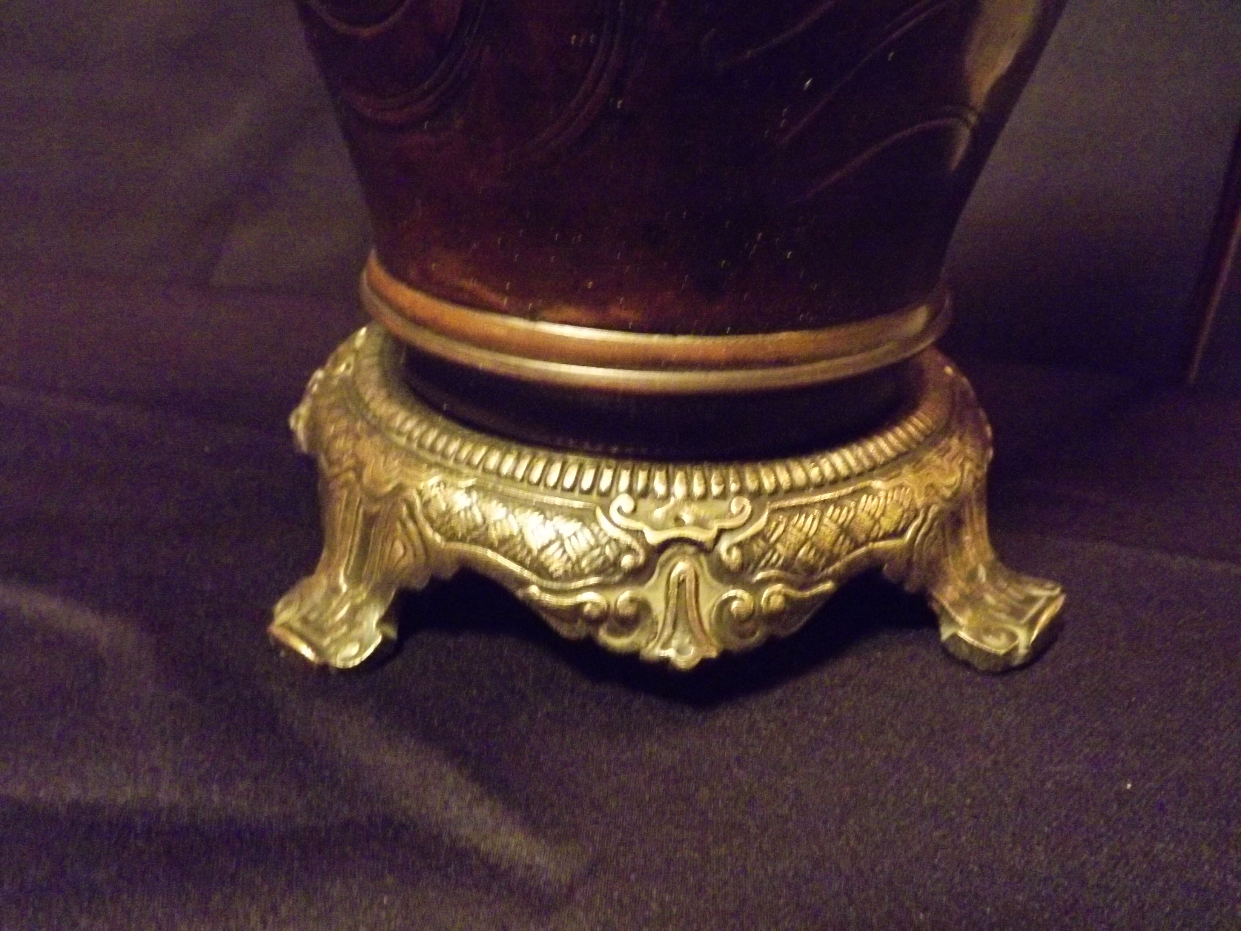 Japan bronze lamp foot