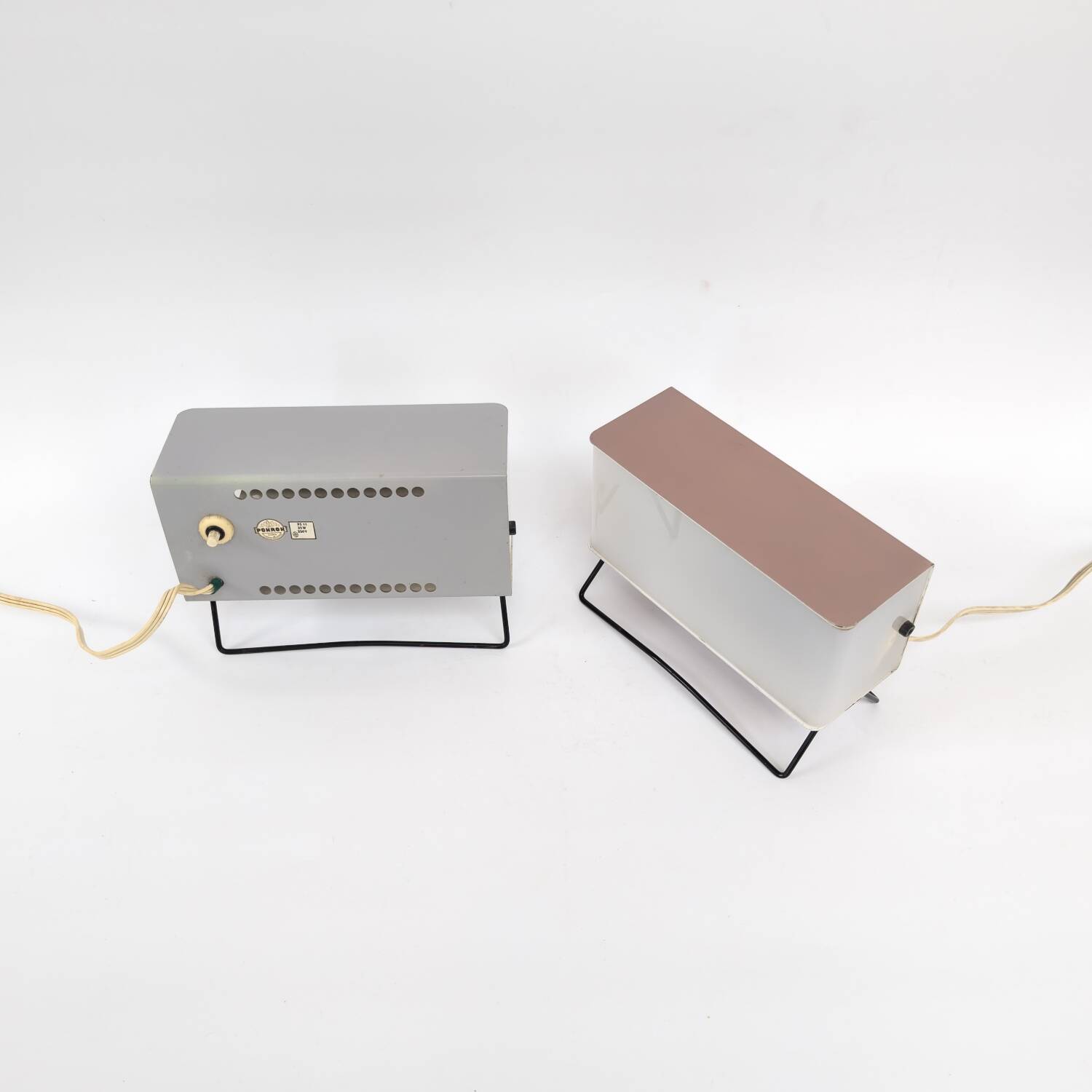 Pair of Mid Century table lamps by Pokrok Žilina, 1960s