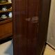 Directoire style bookcase in mahogany, decorated with gilded bronze.