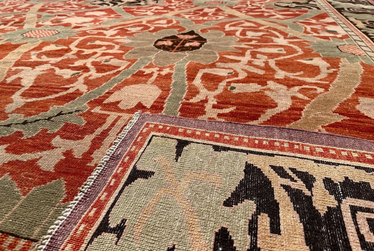 Indian floral carpet after william morris