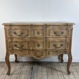 Louis XV style chest of drawers in carved wood